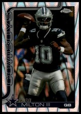 2025 Topps Chrome #85 Joe Milton III Ray Wave Refractor