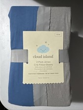 Cloud Island 2-Pack Jersey Crib Fitted Sheets 100 Cotton