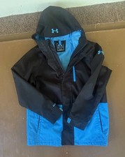 UnderArmour Youth ColdGear Infrared Blue And Black Jacket - Medium