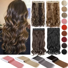 CLEARANCE Balayage Hair Extensions Clip In On Real Thick Hair Piece for Women