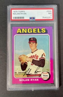 VINTAGE 1975 Topps - NOLAN RYAN # 500 - HALL OF FAMER