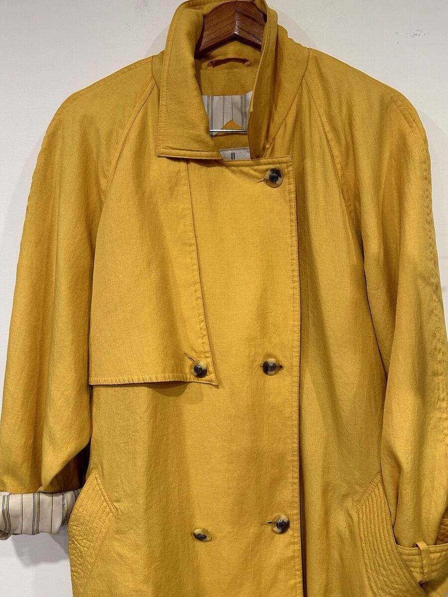 Vintage Womens 80s Belted Double Breasted Trench Coat Jacket Vintage Womens 80s Belted Double Breasted Trench Coat Jacket