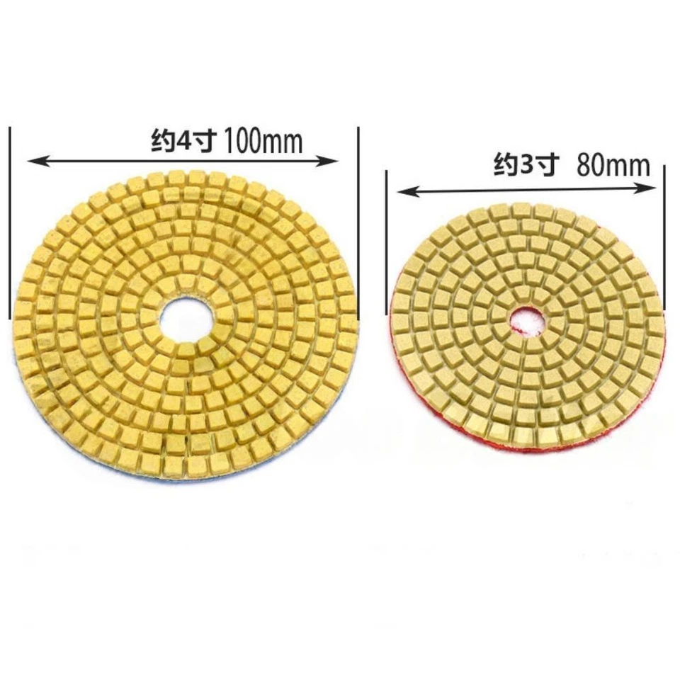 For Marble Concrete Marble Tile Diamond Polishing Pads Wet Dry 3 Inch 4 Inch - Image 2 of 2