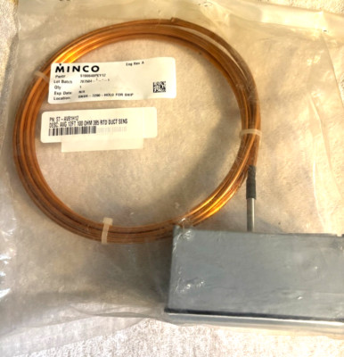 New MINCO ST-AV81H12 12ft 100 OHM 385 RTD DUCT TEMPERATURE SENSOR AV81H12