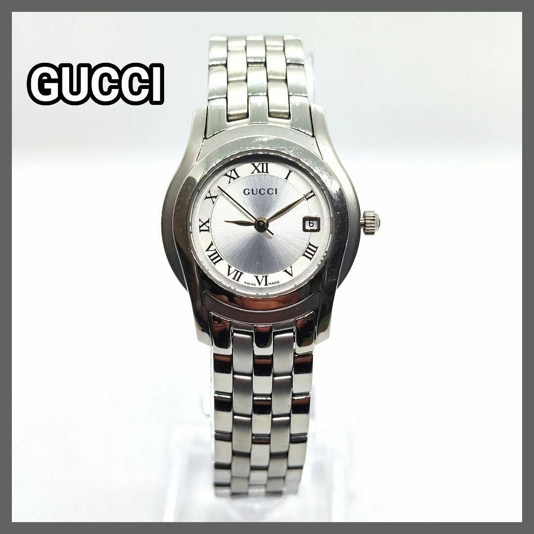 Gucci 5500L Watch Quartz 29mm Women's Silver Dial Swiss Made Gucci 5500L Watch Quartz 29mm Women's Silver Dial Swiss Made