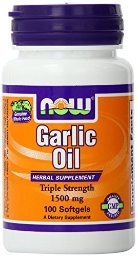 2 x NOW FOODS Garlic Oil Triple 3 x Strength 1500 mg 100 SGels