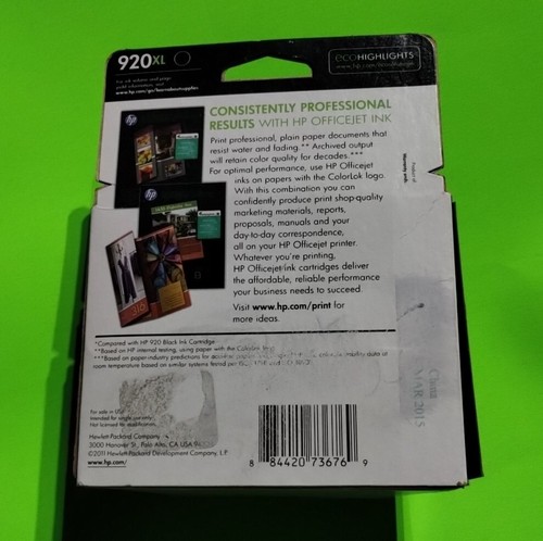 SEALED GENUINE HP 920XL Black Ink Cartridge (CD975AN) -EXPIRATION Mar 2015 - Picture 5 of 8