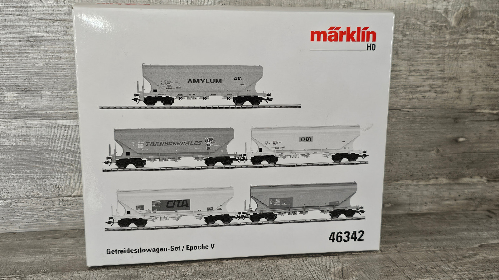 Märklin H0 46342 Getreidesilowagen Set SNCB Belgien (5 Wagen) Neuwertig