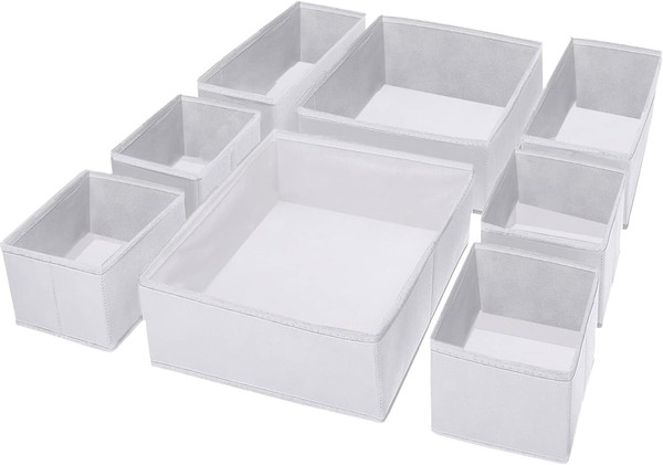 Puricon 8Er-Set Aufbewahrungsbox Schubladen-Organizer/Ordnungssystem, 2 GrößEn-image