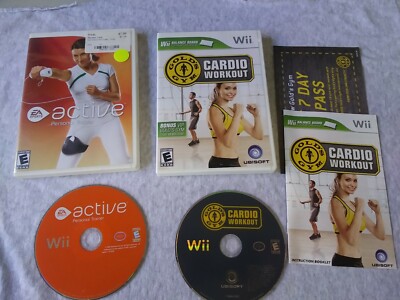 Gold's Gym Cardio Workout WII/EA Active Personal Trainer ( 2 Video Games )
