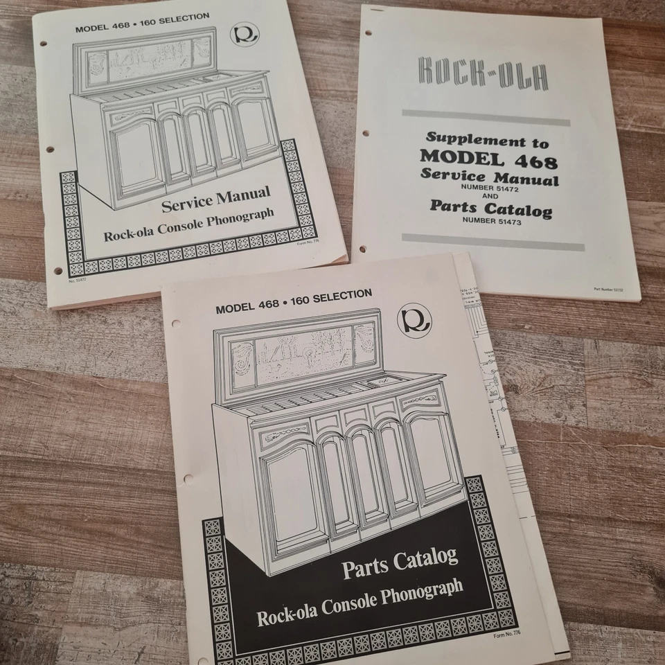 Vintage Rock Ola 468 Anleitung und Katalog service manual parts catalog musicbox - Bild 1 von 1