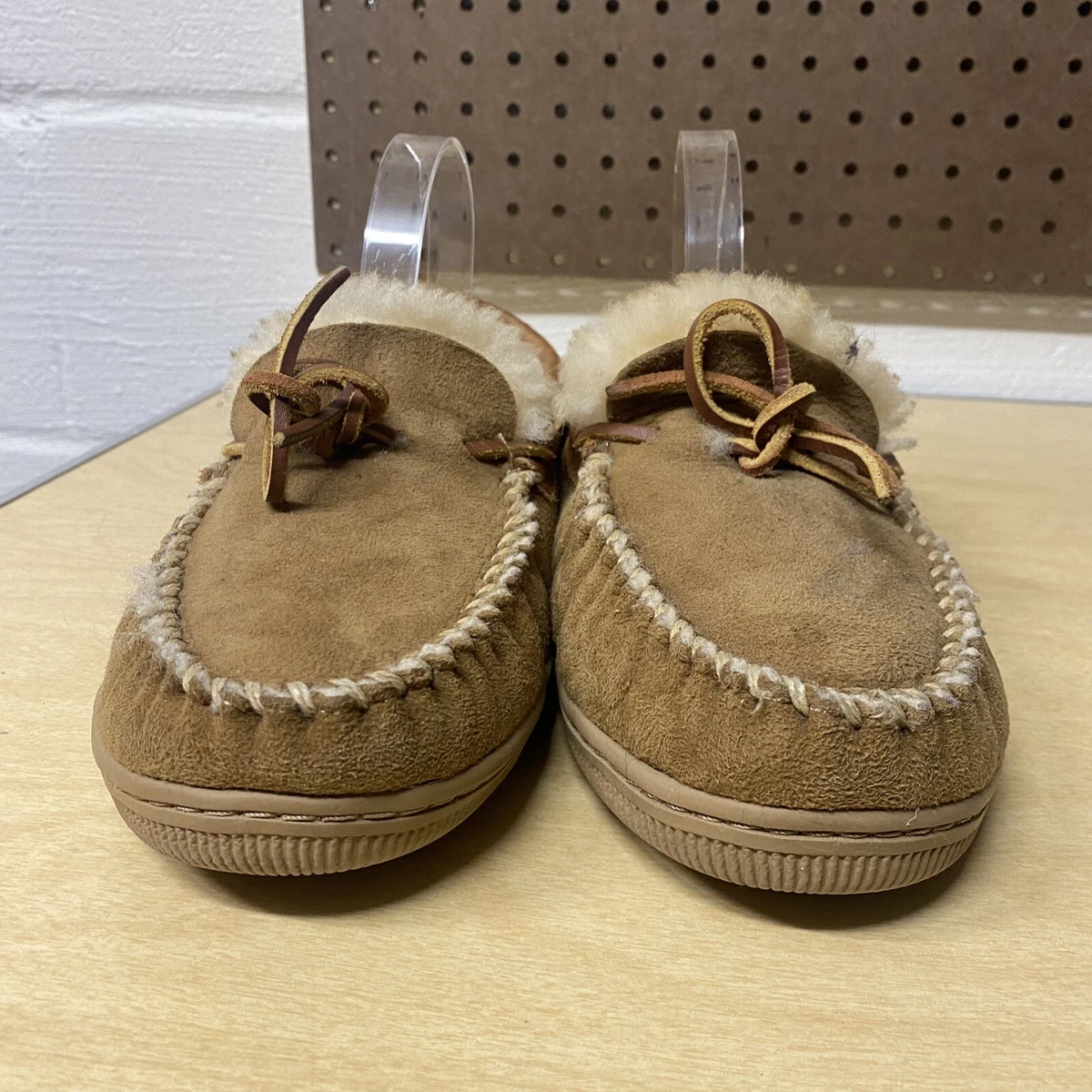 Cabelas Women's Shoes Moccasins Slippers Lined Brown Size 10 Soft | eBay