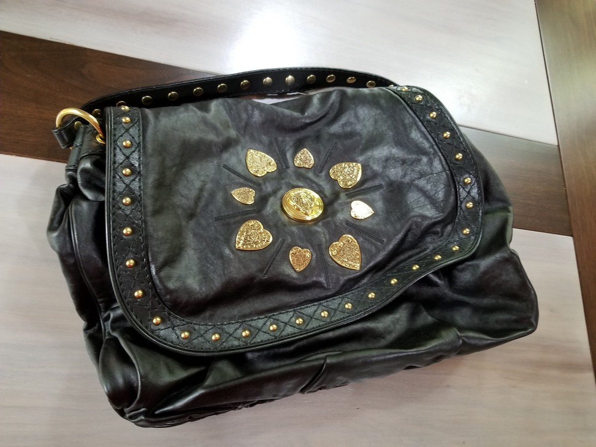 ☆AUTHENTIC NEW GUCCI IRINA BABOUSKA HOBO CLASSIC BLACK LEATHER 
