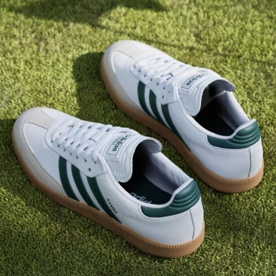 Adidas Samba Spikeless Golf Shoes Cloud White/Gum - JH6151