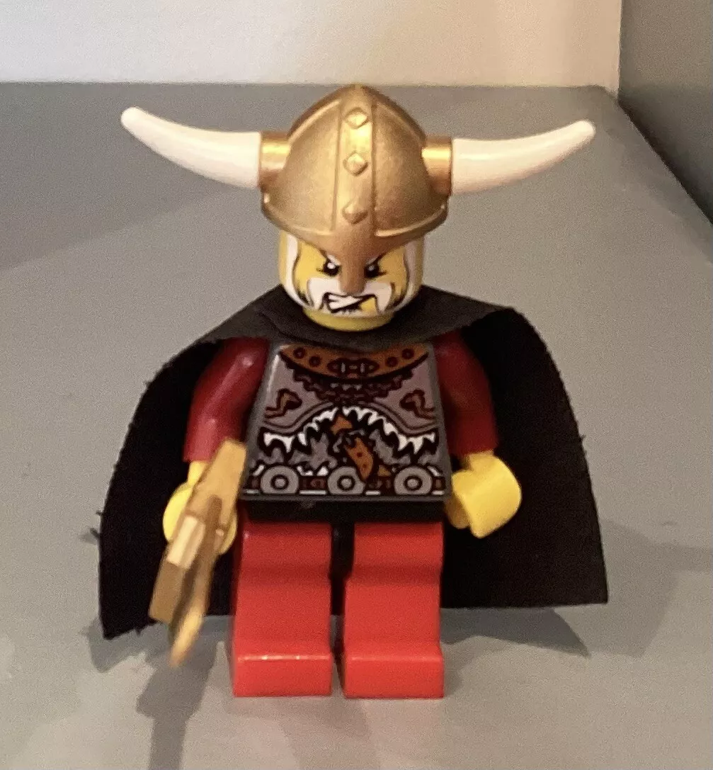 Lego Vikings Viking Warrior 5a King black cape from 7018 minifigure mini figure
