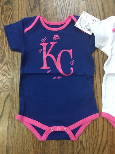 New NWT Kansas City Royals 3 Piece Bodysuit Set Girls Infant Size 18M 18 Months - Picture 6 of 9