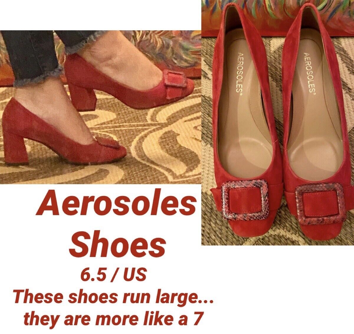 Aerosoles 4 years warranty Northwest RED Pump- At the price of surprise