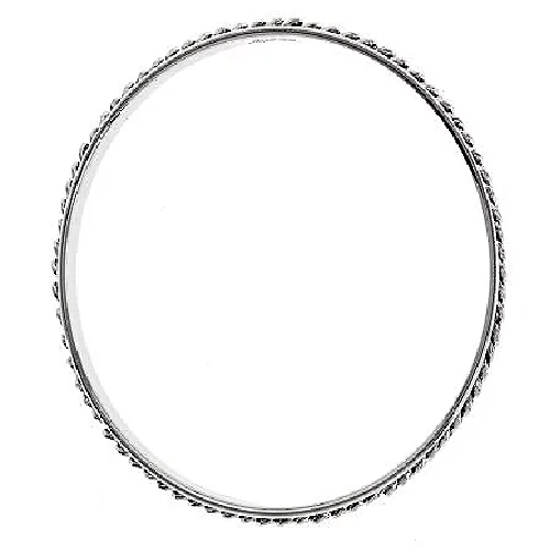 Brazalete redondo QVC Bronzo Italia promedio corte diamante diseño espiral Foto 3 de 3