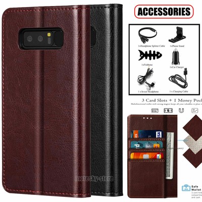 For Samsung Galaxy Note 8 Note8 Case Leather Wallet Flip Stand Cover Accessories