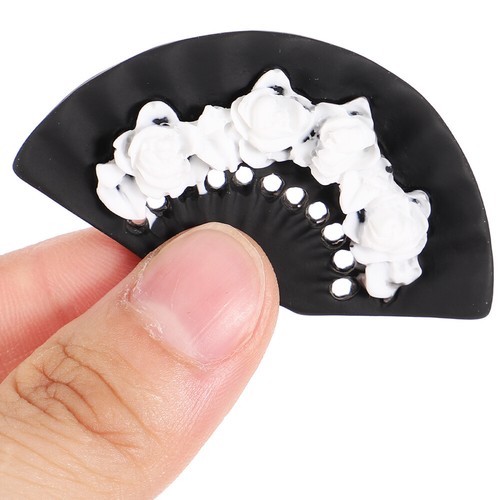 10 Pcs Süße Accessoires Lockenwickler Dunkler Fächer Fan Dekoration - Bild 12 von 12