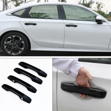 Bright black Front Door Handles Cover Trim 4pcs For Honda Accord 2023