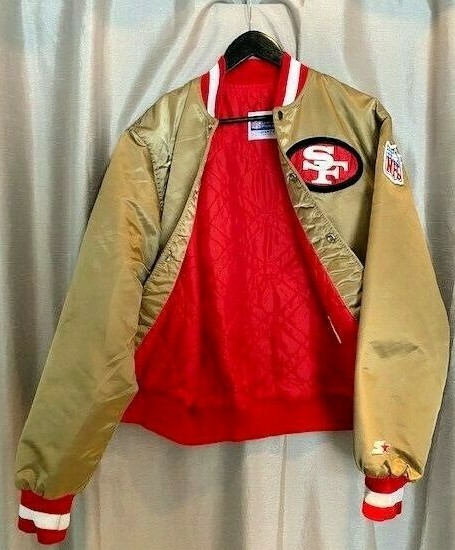 Striped Starter Golden San Francisco 49ers Jacket - Jacket Makers