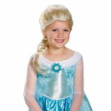 Walt Disney Rubia Frozen ELSA Peluca Halloween Disfraz Accesorio