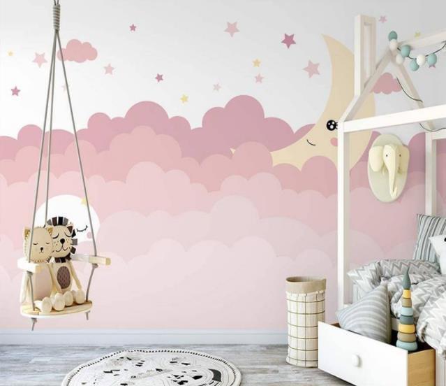Papier Peint Mural 3D Carte Du Système Solaire – Autocollant, Design Motifs Floraux, Coloré