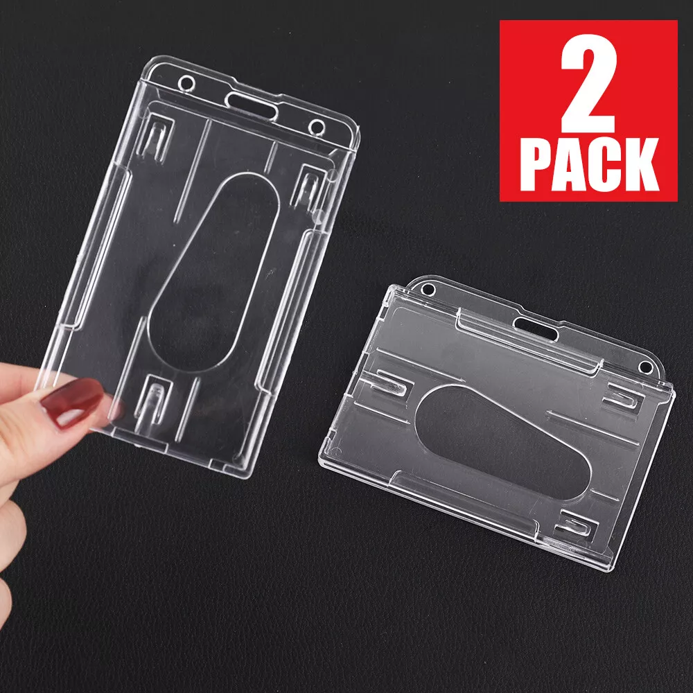 Hard plastic id holder deals