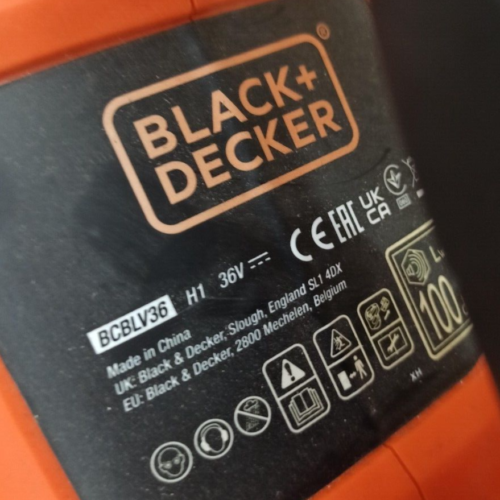 Black & Decker Akku Laubbläser BCBLV36B ohne Fangsack Akku und Ladegerät - Bild 5 von 9