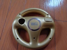 Club Nintendo Limited Golden Handle Wii Brand New Mario Kart Wheel Japan Import