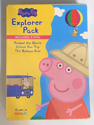 Peppa Pig: School Bus Trip / The Balloon Ride (3 DVDs,2019) As