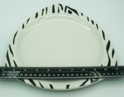 Syracuse China Zebra Print Triangular Dinner Plate Restaurant Ware Replacement - Picture 2 of 5