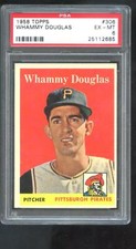 1958 Topps #306 Whammy Douglas PSA 6 Graded Baseball Card MLB Pittsburgh PIrates