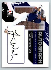 2011 ITG Heroes AUTO #LW LeVon Washington S2 *#/390 (ref 210685)