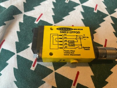 BANNER SME312FPQD, MINI-BEAM FIBER OPTIC AMPLIFIER