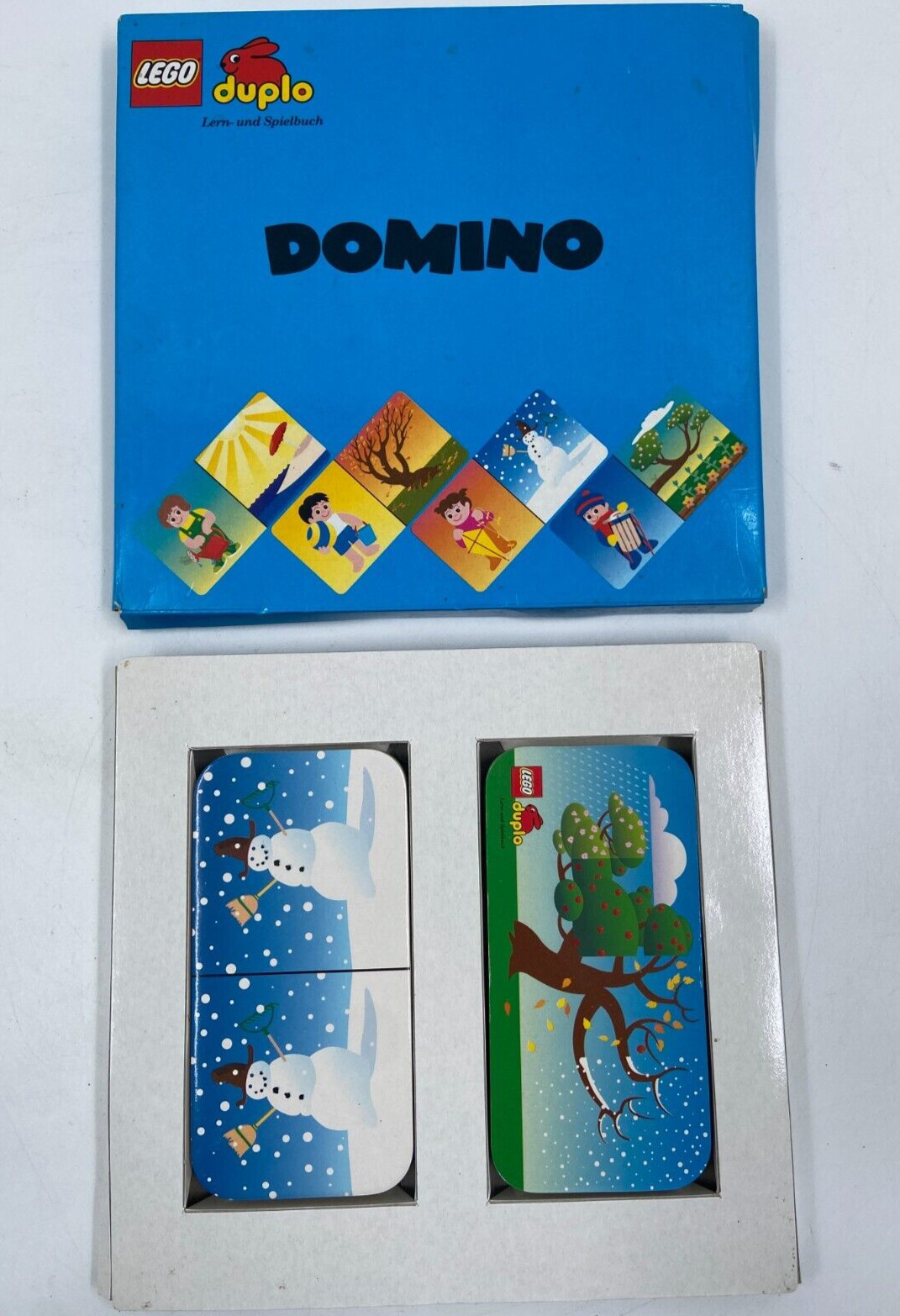 Lego Duplo Libro di Apprendimento e Gioco Domino Gioco di Leghe Blu
