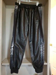 mens faux leather pants australia