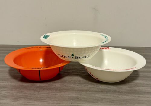 Lot of 3 - Vintage 2002 Wheaties Baseball ‘Base Basket Gold Bowl’ Cereal Bowls
