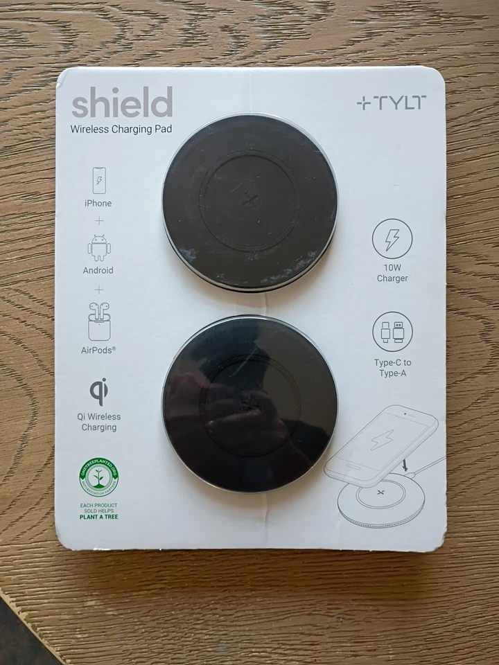 TYLT Shield 2 Pack Wireless Charger Pad | Wireless Charging Station | Qi-black - Image 3 of 4