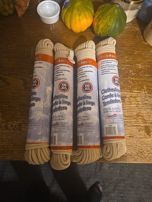 Lot Of 4 Whitney Design The Clothes Line 100ft Nos