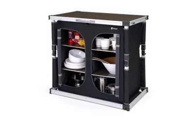 Berger Tampere Kofferbox / Campingschrank faltbar M  Campingküche ~ B-Ware