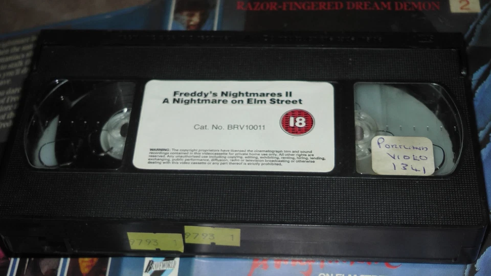 A Nightmare On Elm Street Freddy's Part 2 VHS Video Tape Ex Rental Big Box Cert - Image 2 of 4