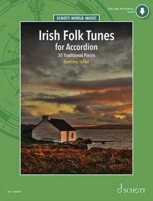 Irish Folk Tunes for Accordion: 30 Traditional  by Gemma Telfer SHEET MUSIC