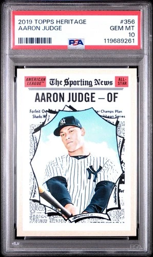 2019 Topps Heritage 🔥AARON JUDGE🔥 2nd Year All-Star PSA 10 💎 Gem Mint