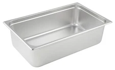 Winco 6-Inch Anti-Jamming Steam Pan, Full, 24-Gauge 6" Deep, Stainless Steel 