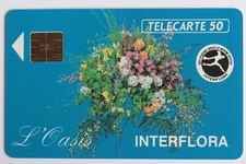 France Privée Interflora L'Oasis 1990 smart card (54680)