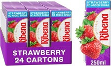 Strawberry Juice Drink Cartons - Multipack 24x250ml No Added Sugar Real