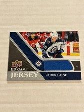 2020-21 UPPER DECK SERIES 1 PATRIK LAINE GAME USED JERSEY RELIC JETS CS1