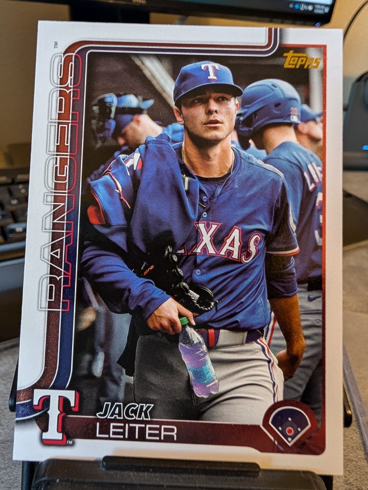 2025 Topps Update Series Jack Leiter #US165 Golden Mirror Image Variation SSP